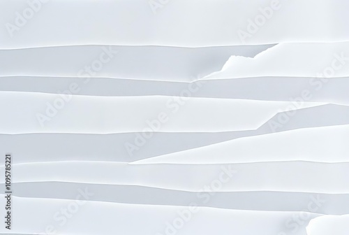 Frosted Glass Ripped Paper Strips that mimic frosted glass with