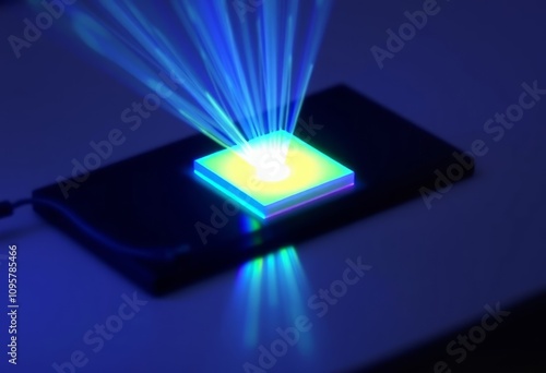 Holographic plasmonic sensor A sensor that uses holography to de photo