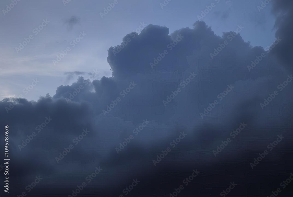 _ A dark, dramatic cloud with a mysterious, charred quality. ; _ A dark, dramatic cloud with a mysterious, charred quality. ;
