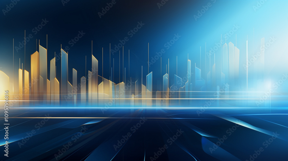 Creative glowing city skyline with abstract metaverse wallpaper. motion blur image of business people crowd walking Creative glowing city skyline with abstract metaverse wallpaper. motion blur image of business people crowd walking