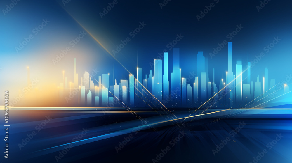 Minimalist Illustration of a Smart City Skyline, modern abstract background with a minimalist cityscape made of glass, Minimalist Illustration of a Smart City Skyline, modern abstract background with a minimalist cityscape made of glass,