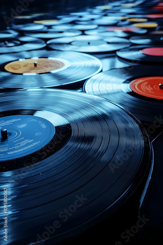 Vinyl Records Collection Photo