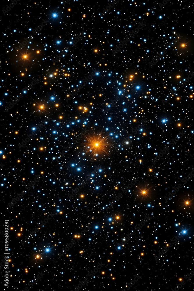 Cosmic Starfield Illustration: Celestial Wonders Cosmic Starfield Illustration: Celestial Wonders