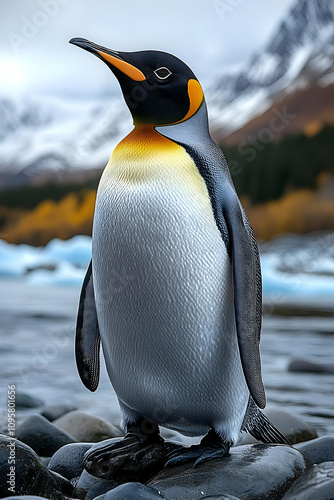Majestic King Penguin on Ro...