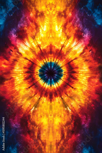 Vibrant Mandala Tie-Dye Abs...
