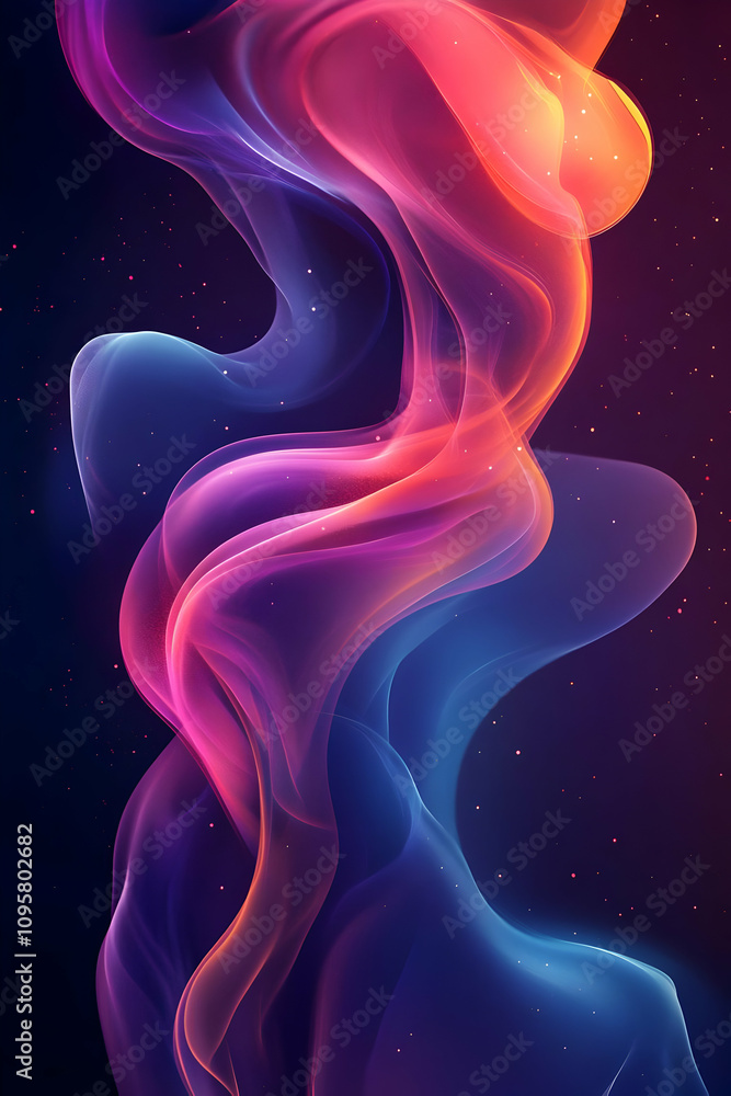 Abstract Background Purple Blue Swirls Abstract Background Purple Blue Swirls