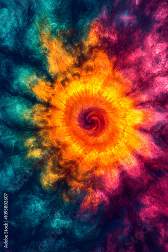 Abstract Swirling Nebula Ba...