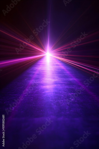 Abstract Purple Laser Light...
