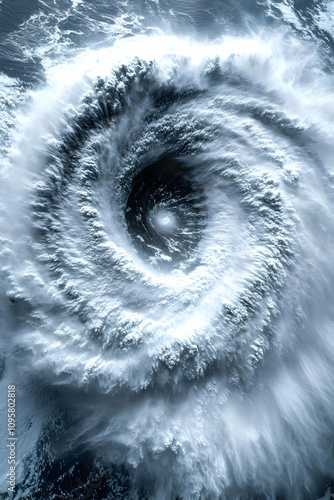 Aerial View of a Cyclone