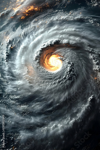Fiery Vortex: A Dramatic Hu...