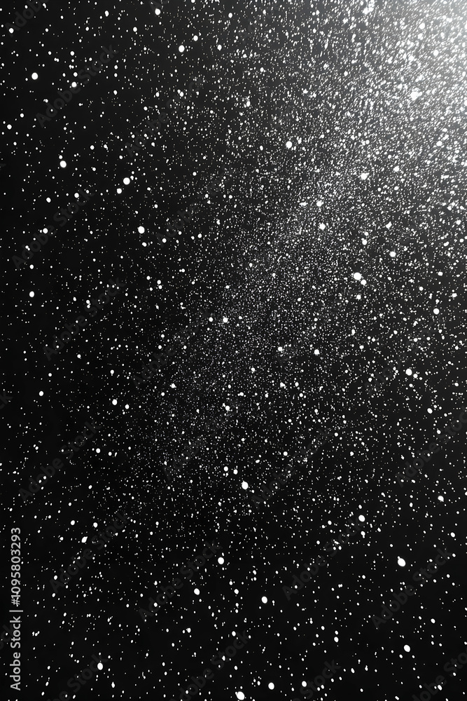 Obraz premium Abstract Background, White Specks on Black