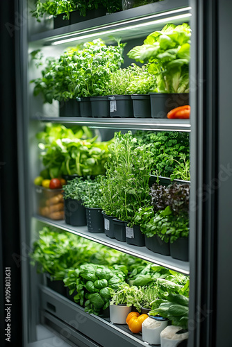 Lush Green Herb and Vegetab...