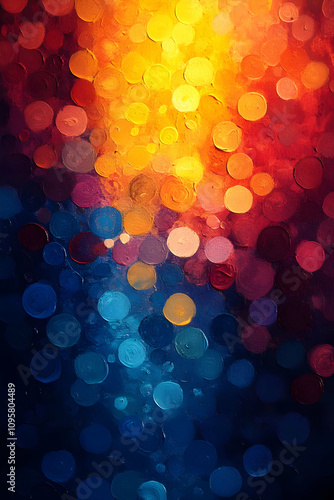 Abstract Colorful Circles O...