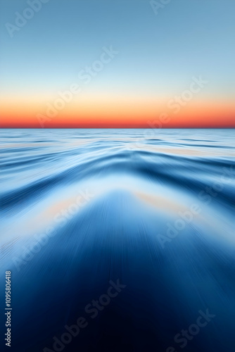 Abstract Ocean Sunset Backg...