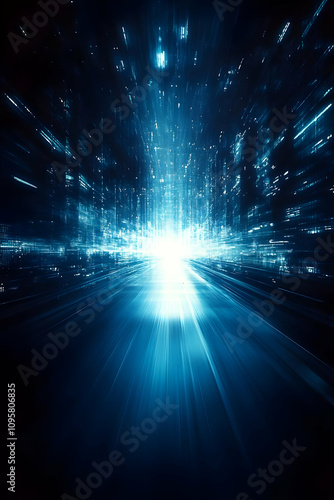 Abstract Digital Cityscape ...