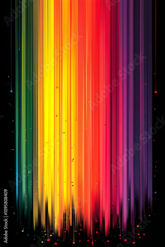 Vibrant Rainbow Stripes Abs...