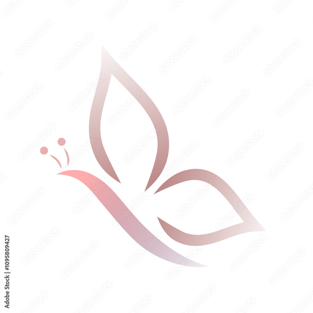 Artistic butterfly silhouette with gradient fill for your logo. Beauty, spa, lifestyle, care, relax, yoga, abstract, wings, symbol icon design vector. JPEG version. Artistic butterfly silhouette with gradient fill for your logo. Beauty, spa, lifestyle, care, relax, yoga, abstract, wings, symbol icon design vector. JPEG version.