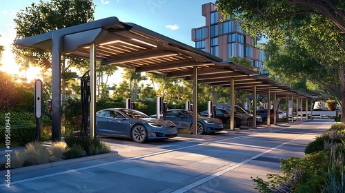 Government policies promoting the growth of electric vehicle charging stations in urban areas  supporting sustainable transportation and clean energy infrastructure for a greener future