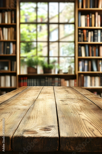 Rustic Wooden Tabletop Back...