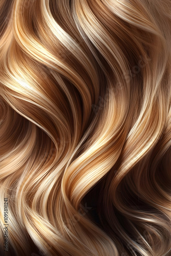 Wavy Blonde Hair Texture Ba...