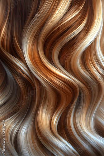 Wavy Brown and Blonde Hair ...