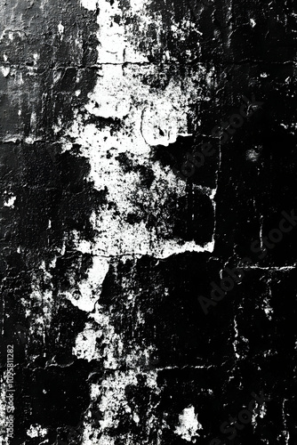 Grunge Black and White Wall...