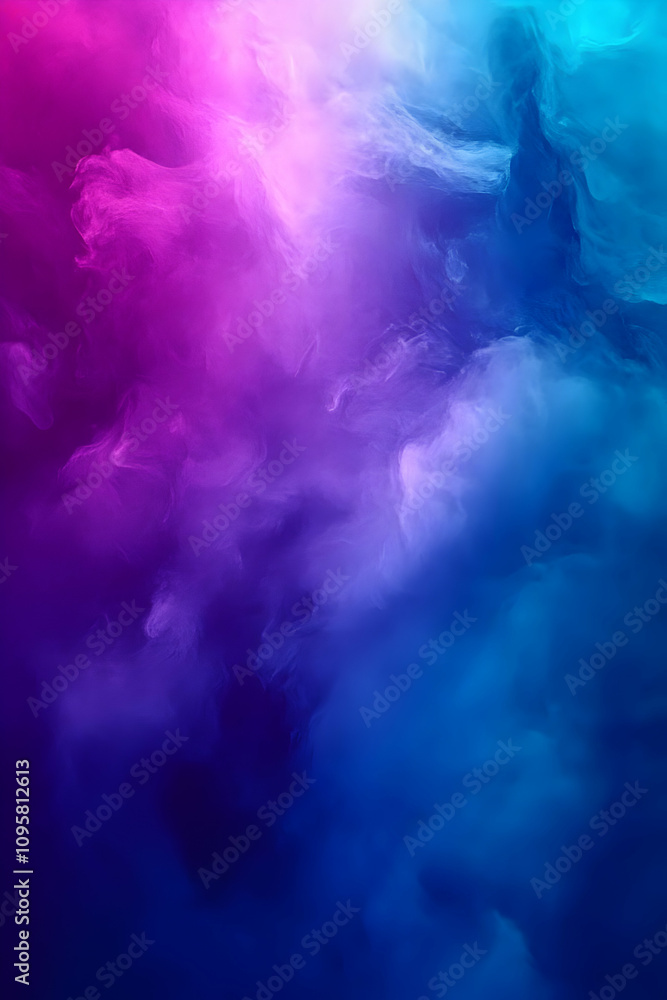 Fototapeta premium Abstract Purple Blue Smoke Background Illustration