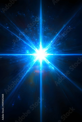 Abstract Blue Energy Burst ...