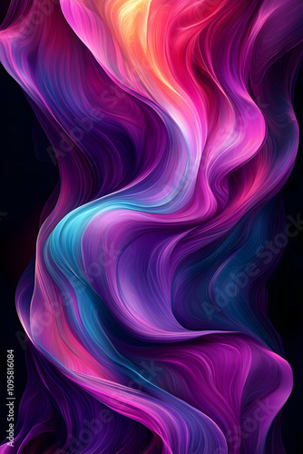 Abstract Colorful Swirls Ba...