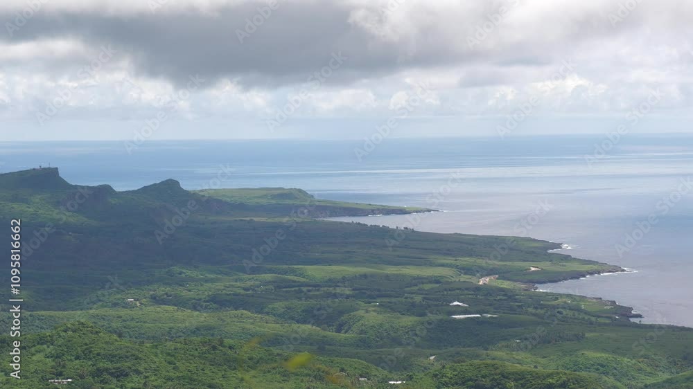 Aerial view of Saipan viewed from the top of Mt. Tapochao, Northern Mariana Islands Aerial view of Saipan viewed from the top of Mt. Tapochao, Northern Mariana Islands