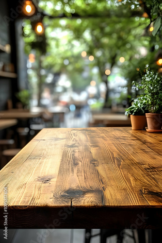 Rustic Wooden Tabletop Back...