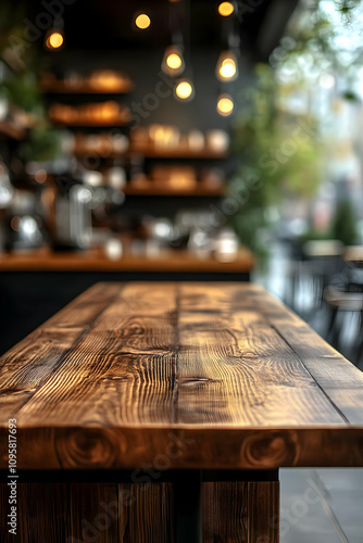 Rustic Wooden Tabletop Back...