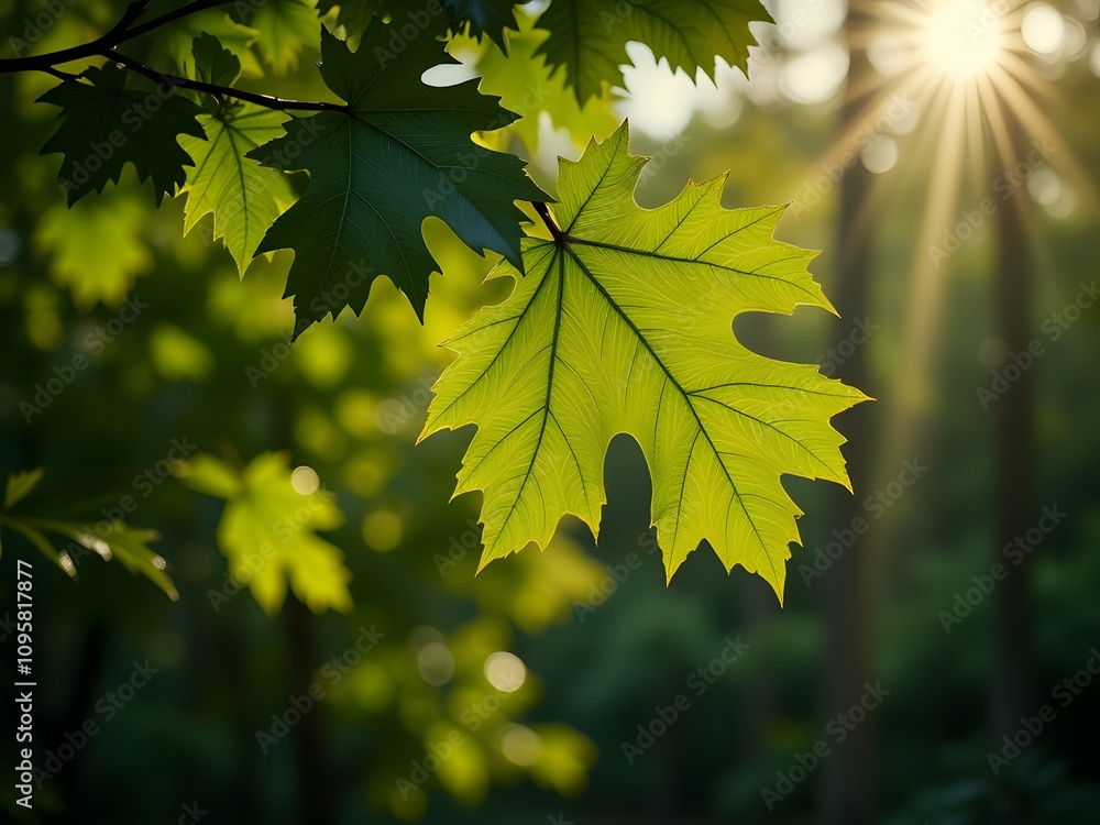 Sunlit Maple Leaf Sunlit Maple Leaf