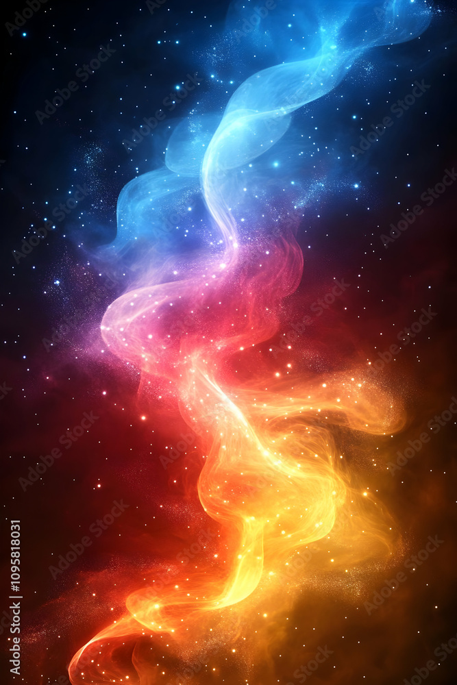 Cosmic Nebula Abstract Background Image Cosmic Nebula Abstract Background Image