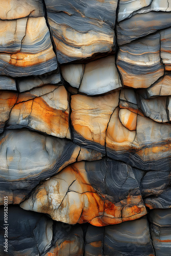 Abstract Rock Formation Ill...