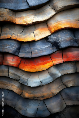 Layered Rock Formation Abst...