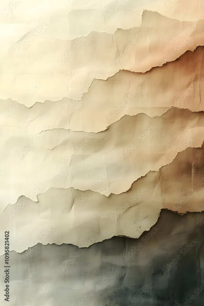 Layered Torn Paper Abstract Background Layered Torn Paper Abstract Background