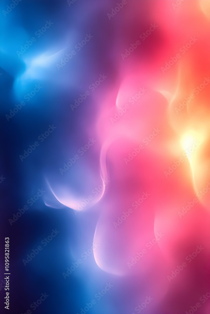 Fototapeta premium Abstract Background Image: Blue Pink Swirls