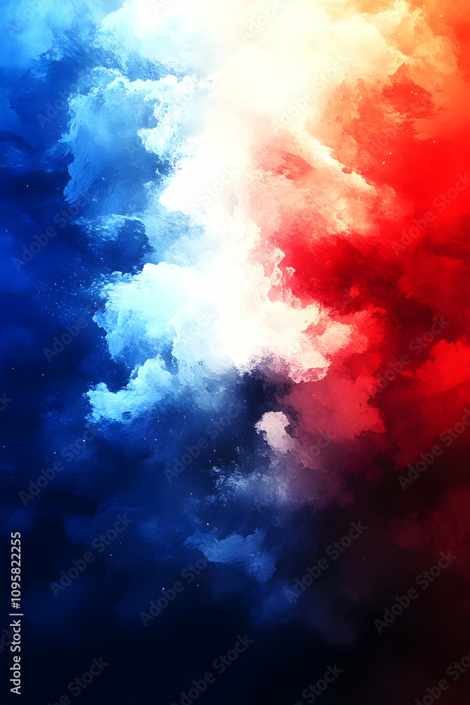 Naklejka premium Abstract Blue Red Background Image