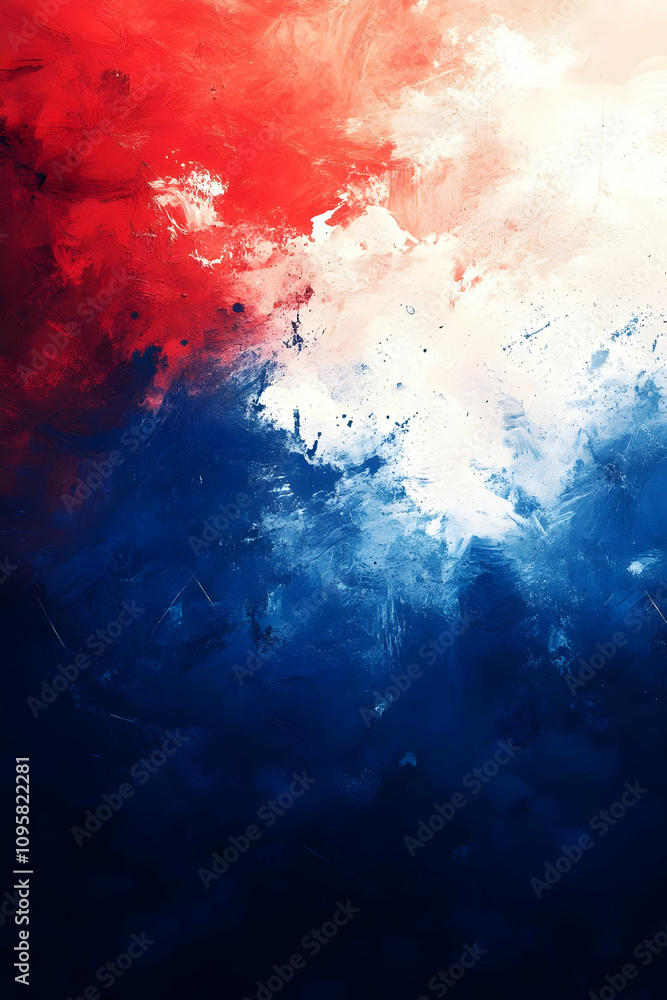 Obraz premium Abstract Red Blue White Paint Texture Background