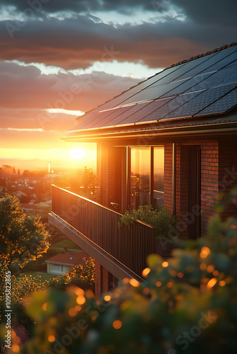Sunset Glow on Solar Home 3...