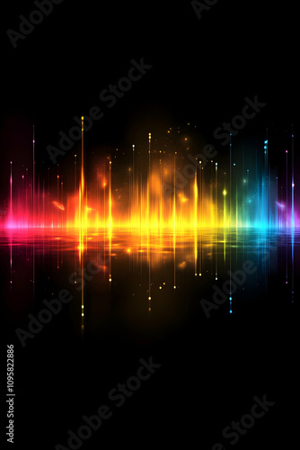 Vibrant Rainbow Abstract Ba...