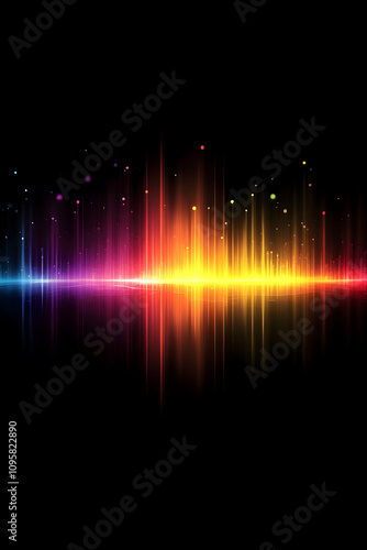 Abstract Rainbow Light Back...