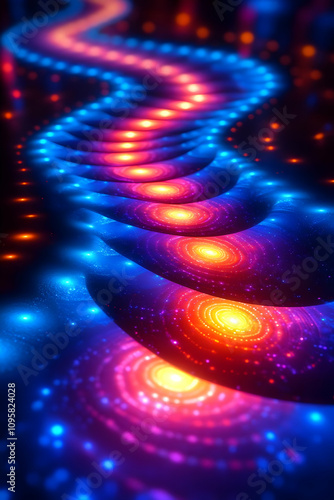 Abstract Galaxy Spiral Back...