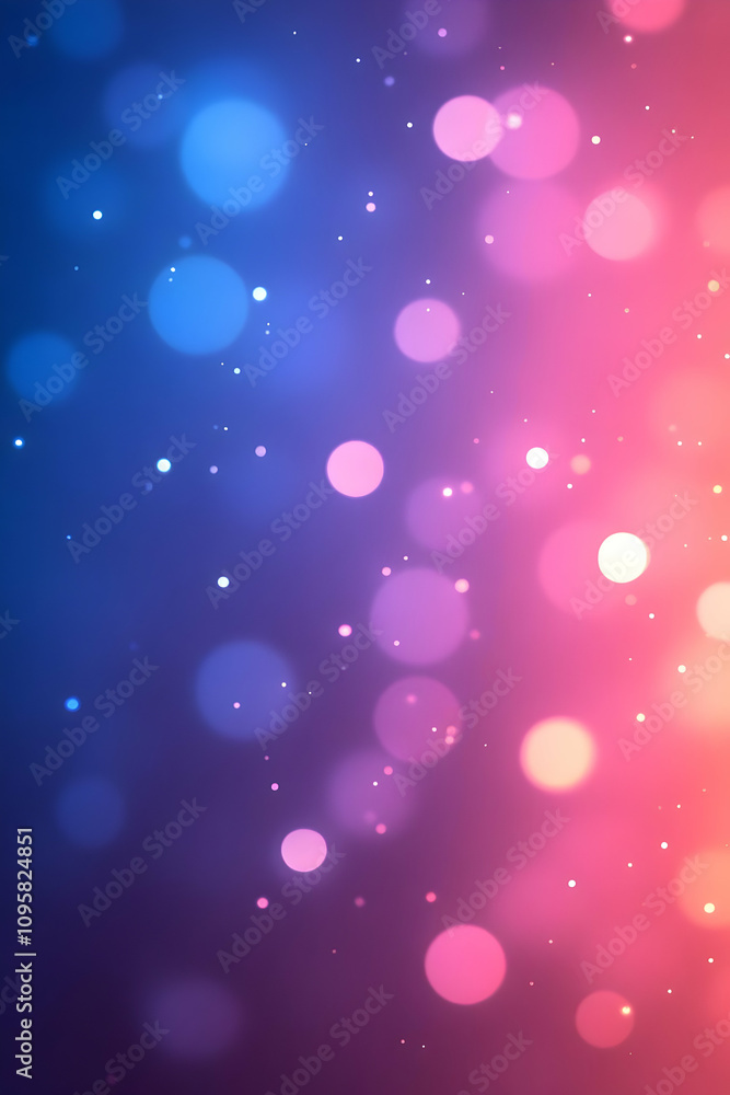 Abstract Bokeh Background, Pink and Blue Abstract Bokeh Background, Pink and Blue