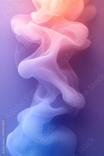 Abstract Pastel Smoke Illus...
