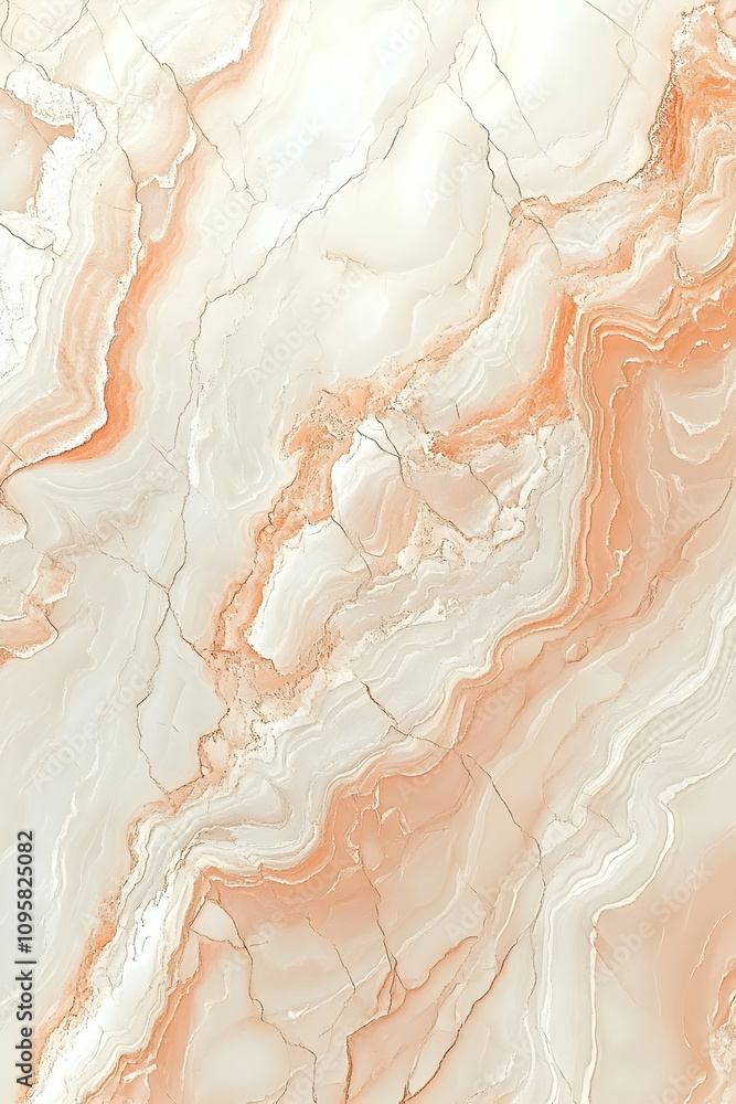 Fototapeta premium Peach Marble Texture Background Illustration