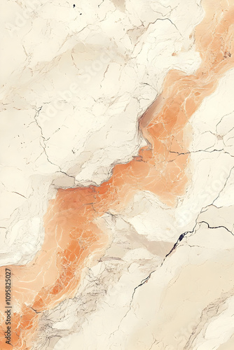 Abstract Beige and Orange C...