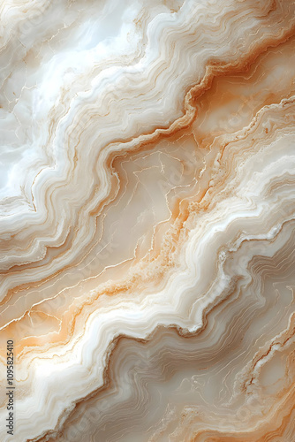 Abstract Beige and White Ma...