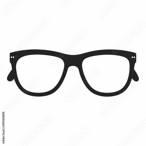 Glasses Frame Silhouette Vector illustration Design